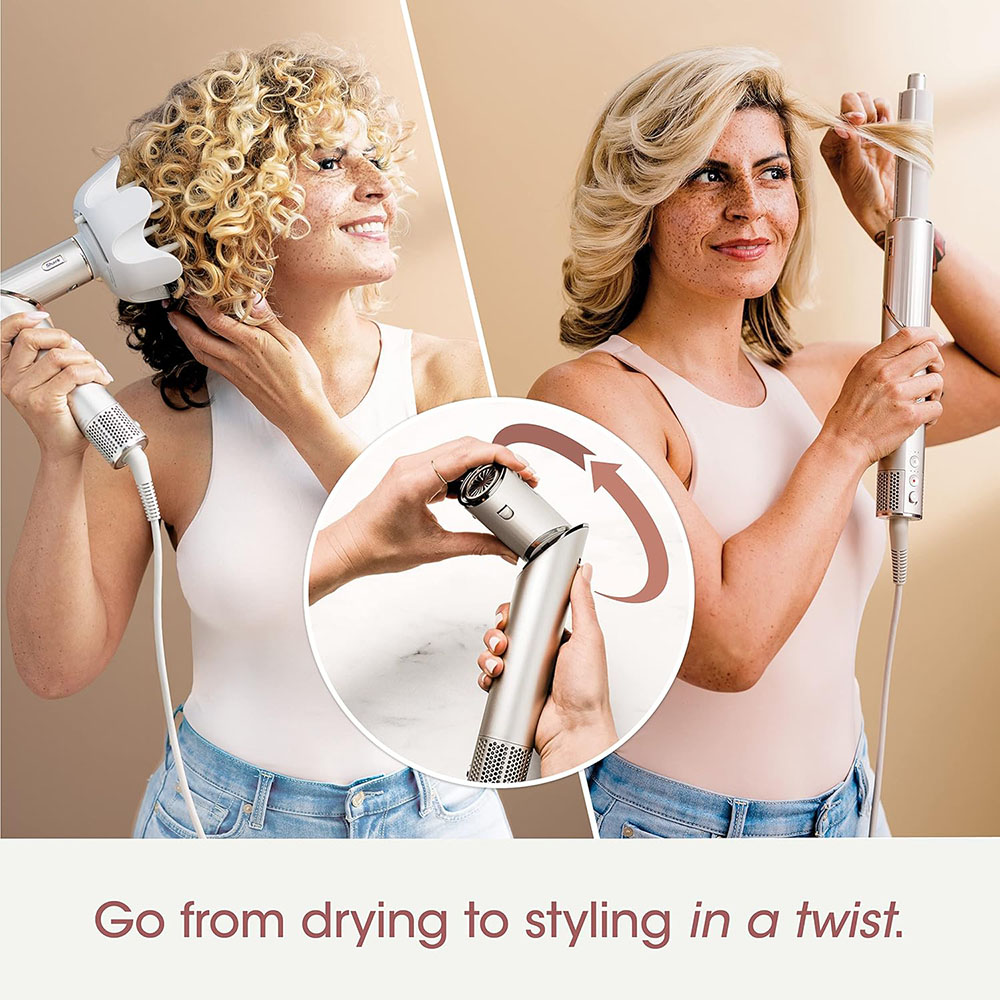 Shark HD435 FlexStyle Air Styling & Drying System, Powerful Hair Blow Dryer & Multi-Styler
