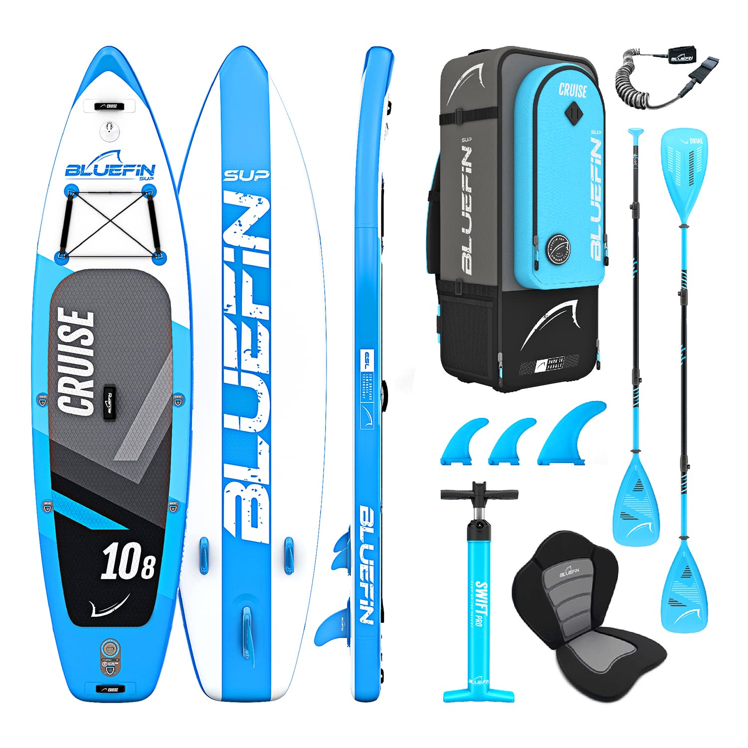 【Sports&Outdoors】【BS】Inflatable Stand Up Paddle Board  Kayak Conversion Kit  10'8, 12', 15'