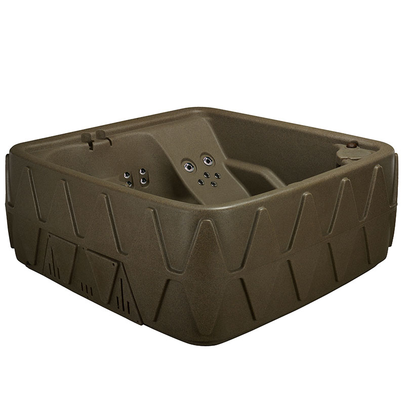 Elite 500 5-Person Lounger Plug and Play with 29 Stainless Jets, Ozone, and LED Waterfall by AquaRest Spas