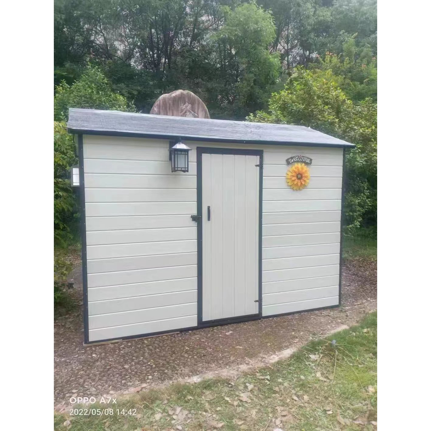 【Storage Shed】Outdoor storage room assembly simple mobile mobile outdoor tool room