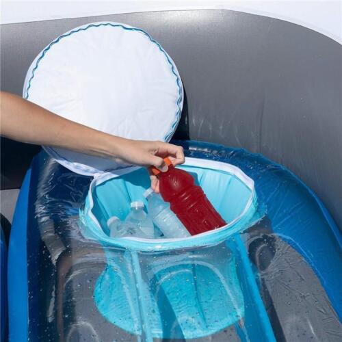 New Trending Inflatable Floating Water Row Bed Island 6 Person Pirate Pool Rafts
