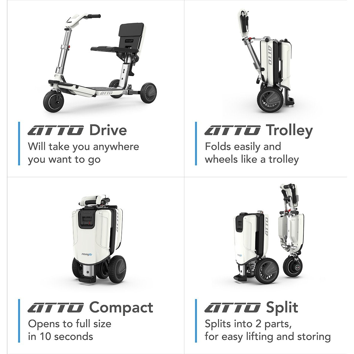 Atto Movinglife Folding Mobility Scooter